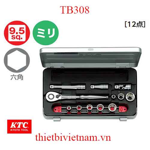Bộ khẩu vặn ốc KTC TB308