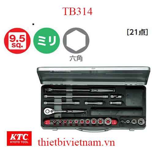 Bộ khẩu vặn ốc KTC TB314