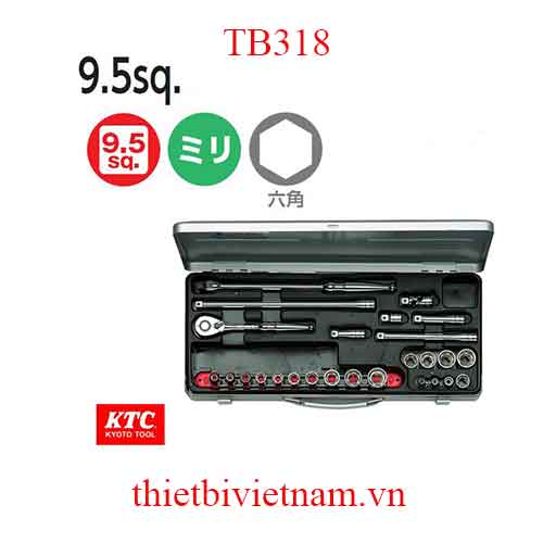 Bộ khẩu vặn ốc KTC TB318