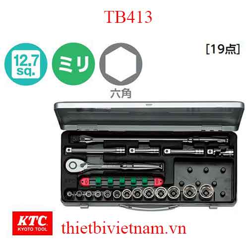 Bộ khẩu vặn ốc KTC TB413