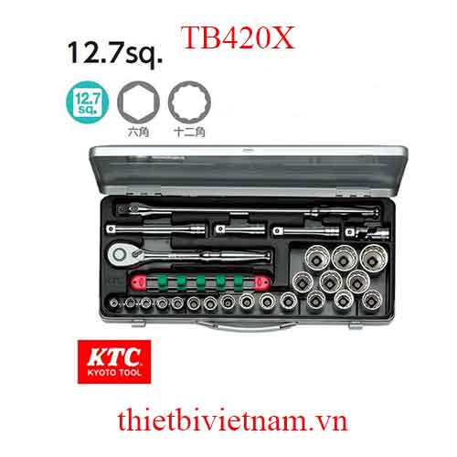 Bộ khẩu vặn ốc KTC TB420X