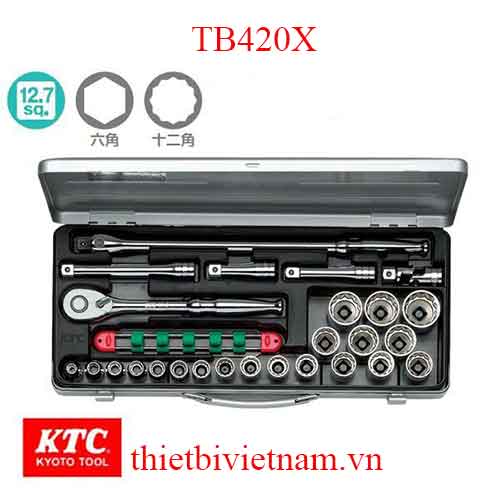 Bộ khẩu vặn ốc KTC TB420X