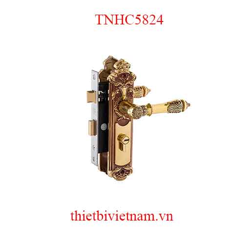 Bộ khóa tay nắm đồng thau HC 5824 dài 220 model TNHC5824