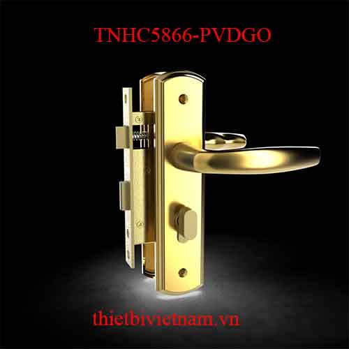 Bộ khóa tay nắm đồng thau HC 5866 PVD Gold dài 210 TNHC5866-PVDGO