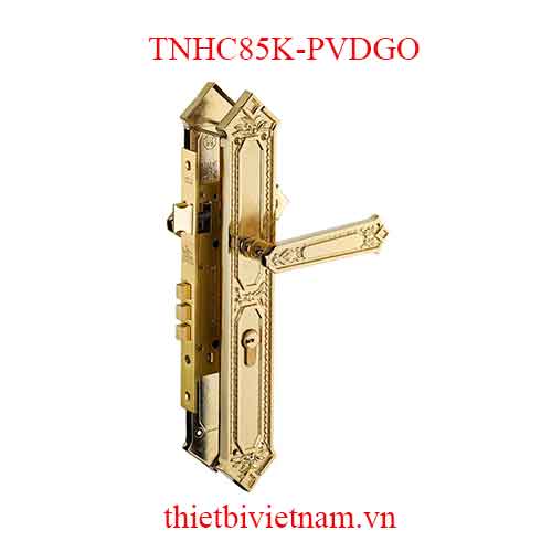 Bộ khóa tay nắm đồng thau HC 85 KING PVD Gold dài 370 model TNHC85K-PVDGO
