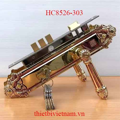 Bộ khóa tay nắm đồng thau HC 8526 dài 303 model HC8526-303