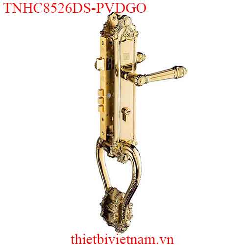 Bộ khóa tay nắm đồng thau HC 8526 đại sảnh PVD Gold dài 590 model TNHC8526DS-PVDGO