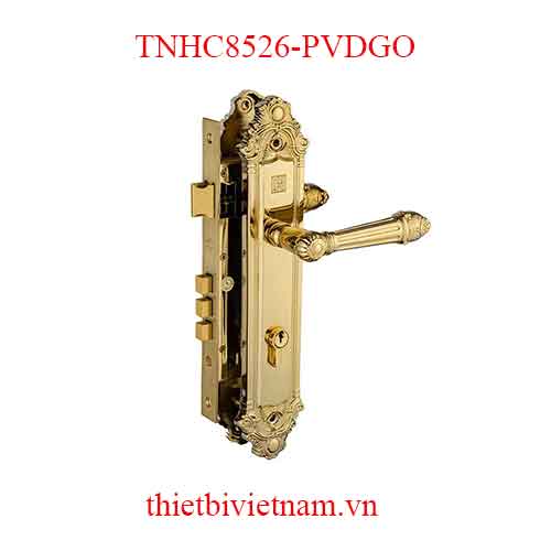 Bộ khóa tay nắm đồng thau HC 8526 PVD Gold dài 303 model TNHC8526-PVDGO