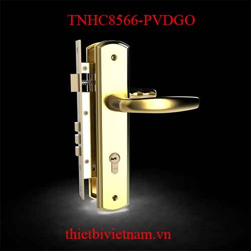 Bộ khóa tay nắm đồng thau HC 8566 PVD Gold dài 260 model TNHC8566-PVDGO