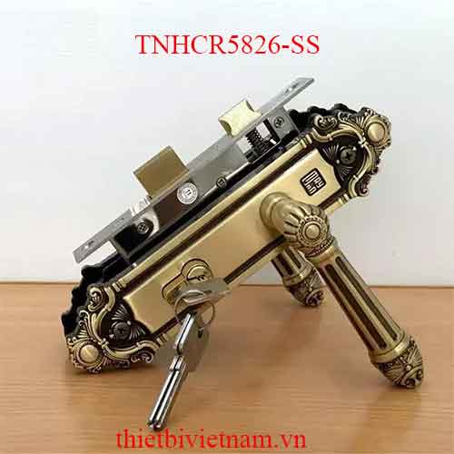 Bộ khóa tay nắm đồng thau HCR 5826 dài 224 model TNHCR5826-SS