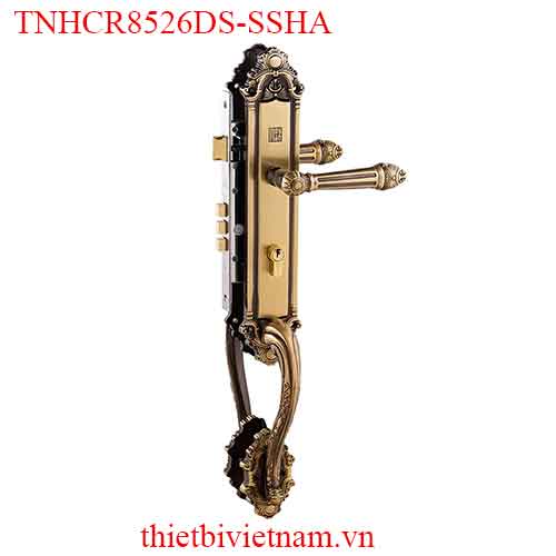 Bộ khóa tay nắm đồng thau HCR 8526 đại sảnh dài 590 model TNHCR8526DS-SSHA