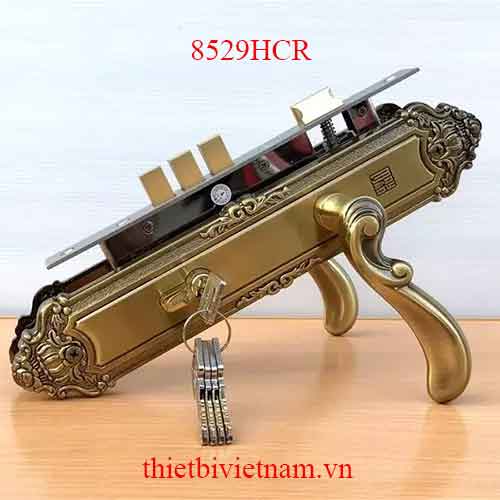 Bộ khóa tay nắm đồng thau HCR 8529 dài 303 model 8529HCR