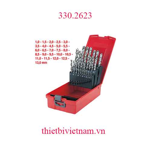 Bộ khoan xoắn HSS-G 25 chiếc 1-13mm KS Tools 330.2623