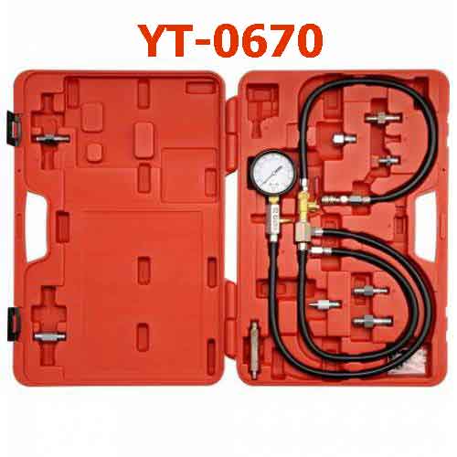 Bộ kiểm tra áp suất nguyên liệu 10 chi tiết YATO YT-0670