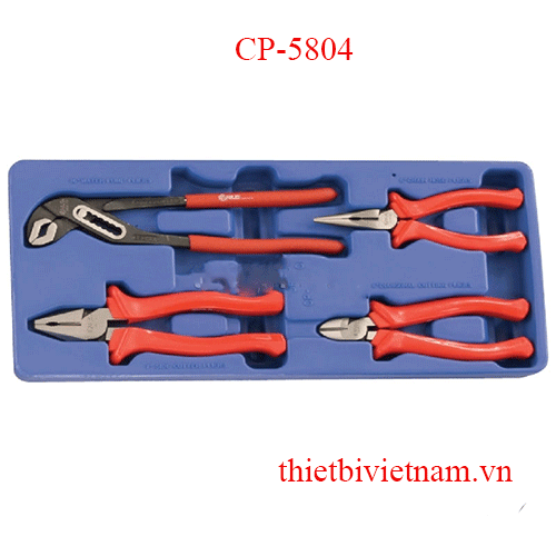 Bộ Kìm 4 Chiếc Tay Cầm Nhựa Genius CP-5804