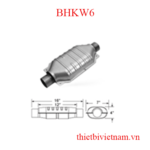 Bộ Lọc xúc tác khí thải động cơ dầu Catco BHKW6