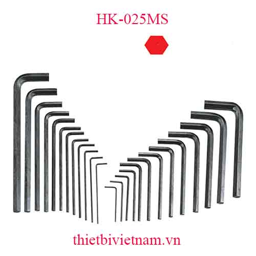 BỘ LỤC GIÁC 25 CHIẾC HỆ INCH VÀ HỆ MÉT HÃNG GENIUS HK-025MS