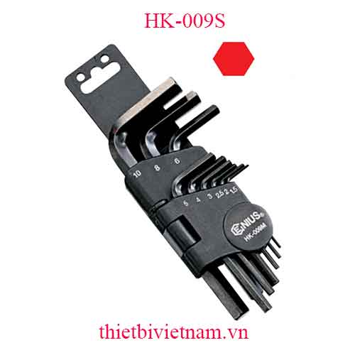 BỘ LỤC GIÁC 9 CHIẾC HỆ INCH HÃNG GENIUS HK-009S