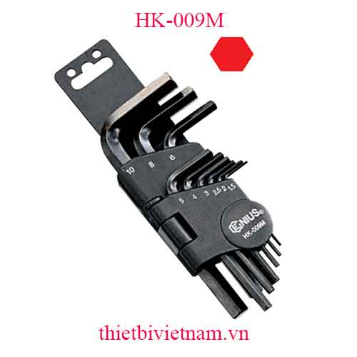 BỘ LỤC GIÁC 9 CHIẾC HỆ MÉT HÃNG GENIUS HK-009M