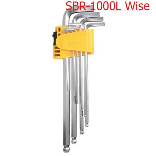 Bộ lục giác bi 9 cây nhật bản và tay vặn SBR-1000L Wise