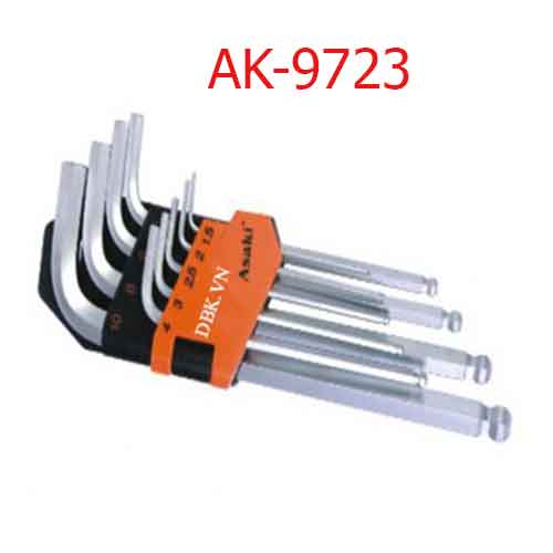  Bộ lục giác bi dài xi mờ AK-9723