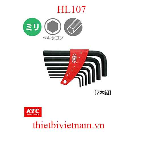 Bộ lục giác chữ L hãng KTC HL107