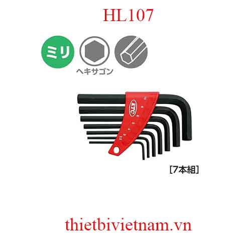 Bộ lục giác chữ L hãng KTC HL107