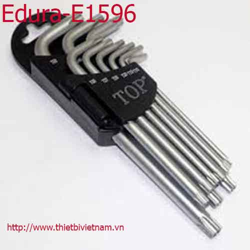 Bộ lục giác dài 9 cây 1.5, 2, 2.5, 3, 4, 5, 6, 8, 10mm  Edura-E1596