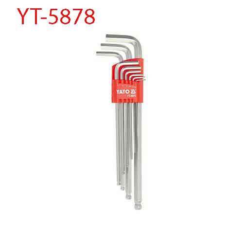 Bộ Lục giác dài đầu bi 9 cái YATO YT-5878