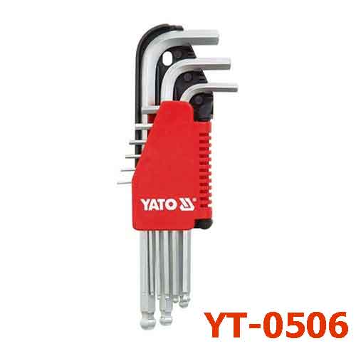 Bộ Lục giác đầu bi  dài Yato 9 cái   YT-0506