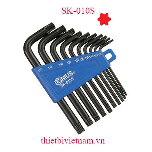 BỘ LỤC GIÁC HAI ĐẦU SAO 10 CHIẾC HÃNG GENIUS SK-010S