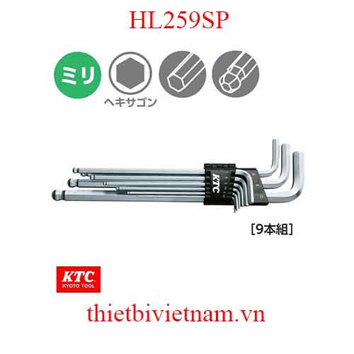 Bộ lục giác hãng KTC HL259SP