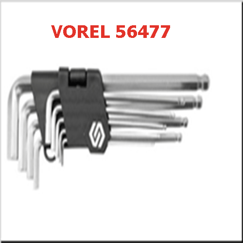 Bộ lục giác hệ mét 2-10mm VOREL 56477