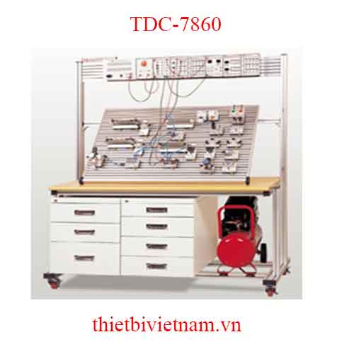BỘ MÔ HÌNH THỰC HÀNH ĐIỆN KHÍ NÉN CƠ BẢN LOẠI 3 MODEL TDC-7860