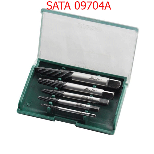 Bộ mở ốc gẫy ren thô 5 chi tiết SATA 09704A
