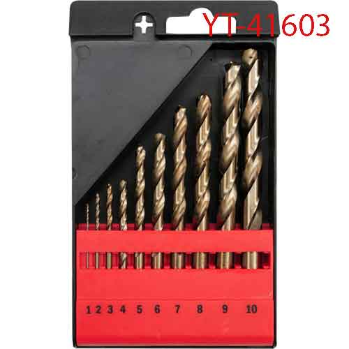 Bộ mũi khoan kim loại HSS 10 chi tiết YATO YT-41603