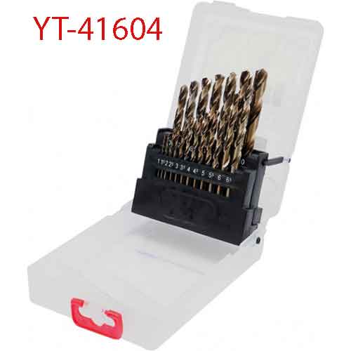 Bộ mũi khoan kim loại HSS 19 chi tiết YATO YT-41604