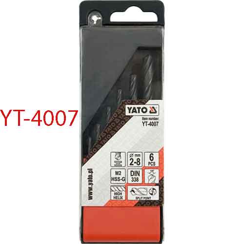 Bộ mũi khoan kim loại HSS 6 chi tiết YATO YT-4007