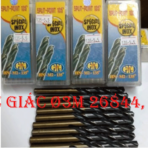 Bộ mũi khoan sắt đầu lục giác Ø3.2mm loại ngắn 26844