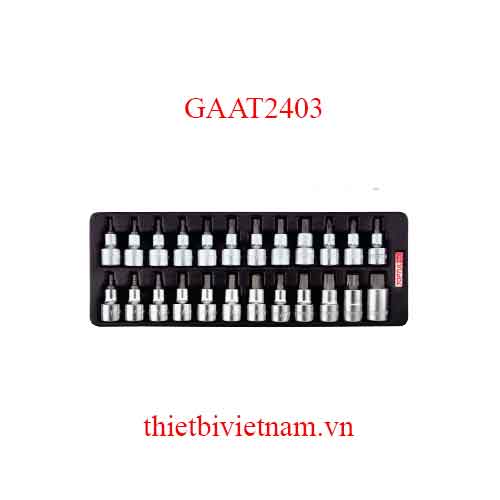 BỘ MŨI VÍT 1/2 INCH 24 CHI TIẾT TOPTUL GAAT2403