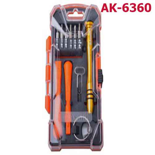 Bộ mũi vít & đầu tuýp (tay vặn 2 chiều) AK-6360