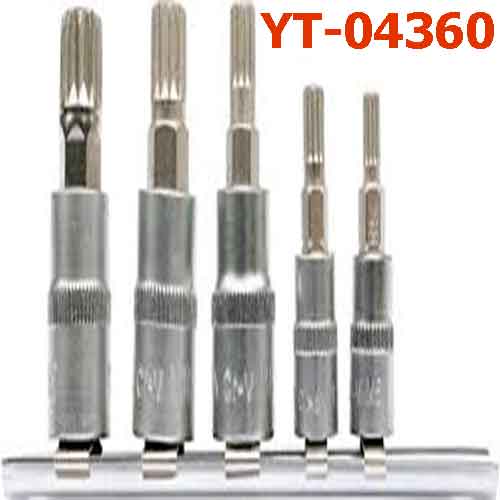 Bộ mũi vít sao 12 cạnh M5-M12 5 chi tiết 1/4