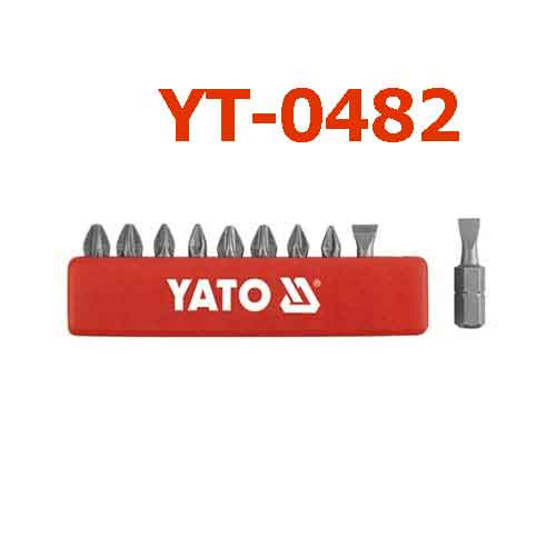 Bộ mũi vit (+)(-)Yato 10 chi tiết YT-0482