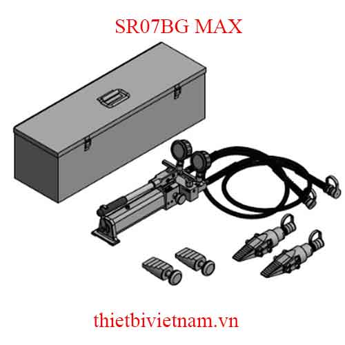 Bộ nêm thủy lực 15 tấn, 2 đầu tách hãng Powerram SR07BG MAX
