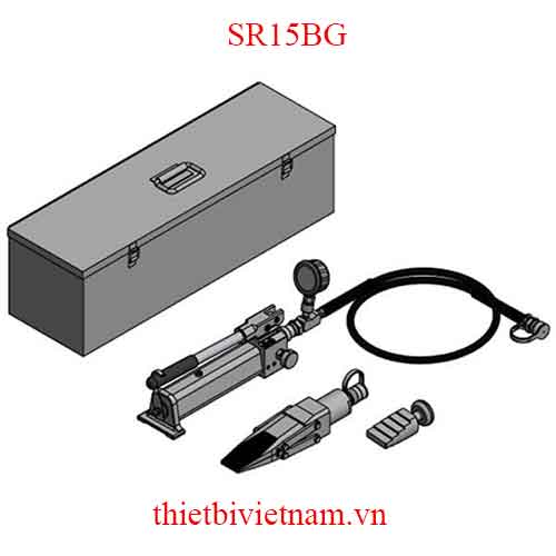Bộ nêm thủy lực 25 tấn, độ mở max 23mm ãng Powerram SR15BG