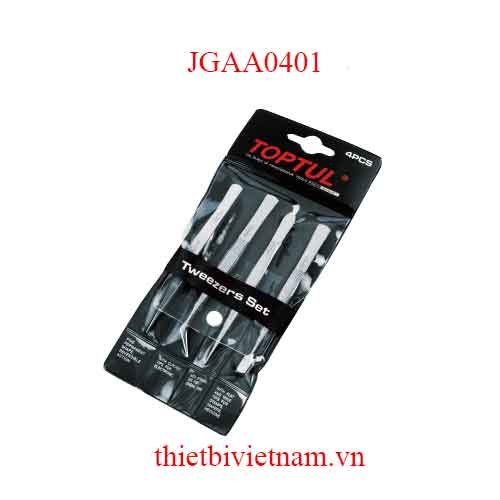 BỘ NHÍP GẮP ỐC 4 MÓN TOPTUL JGAA0401