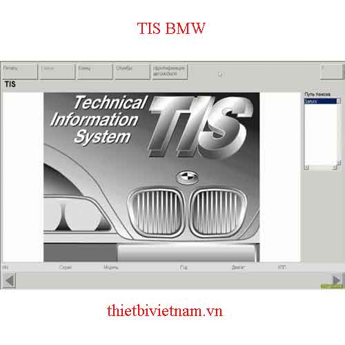 Bộ Phần Mềm Chẩn Đoán - Tra Cứu Phụ Tùng - Sơ Đồ Mạch Điện - Thông Tin Kỹ Thuật TIS BMW