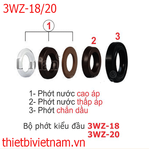 Bộ phớt nước-dầu 3WZ-18/20
