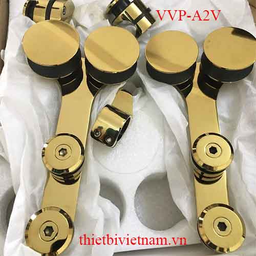 Bộ phụ kiện kính lùa đôi phi 25 VVP màu vàng model VVP-A2V