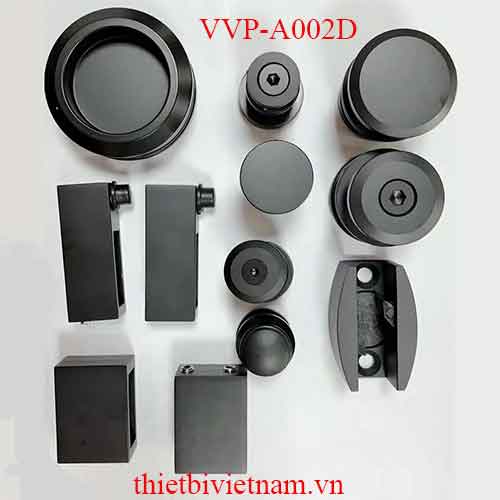 Bộ phụ kiện kính lùa treo ray 10×30 VVP màu đen model VVP-A002D